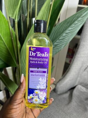 Dr teals melatonin body oil with sweet Almond oil cocoa butter Jojoba oil