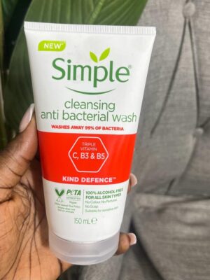 Simple cleansing anti bacterial wash