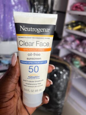 Neutrogena clear face oil free spf 50
