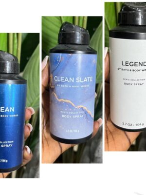 Baths & body works body spray collection for men
