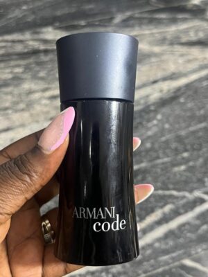 Armani code edt 50ml unboxed) black bottle navy blue cover