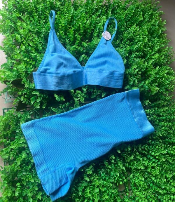 Primark lingerie set in dark blue / light blue 12/14