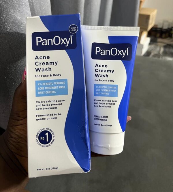 Panoxyl acne creamy wash 4% benzoyl peroxide daily control 170g - Image 2