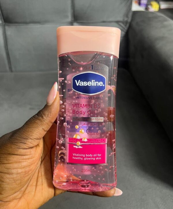 Vaseline vita b3 body oil pink cover