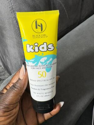 Black girl sunscreen kids spf 50