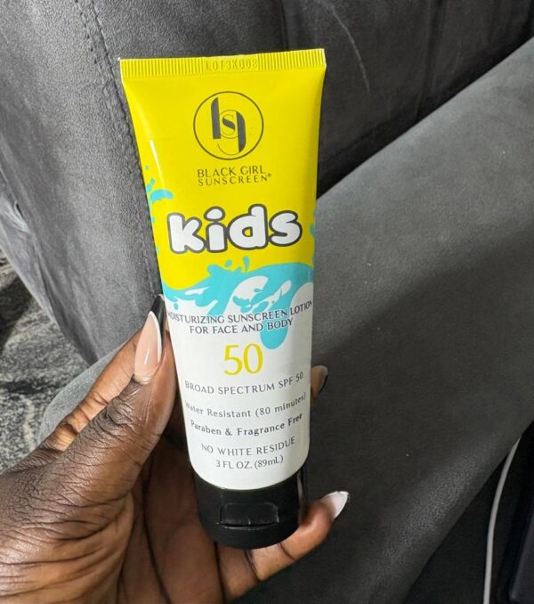 Black girl sunscreen kids spf 50