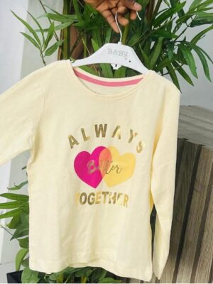 Primark 'Always better together' cream girls t-shirt