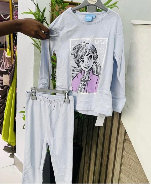 Primark frozen 2in1 pj set in blue girl kids