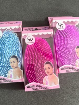 Sensory bath tactile body silicone scrubber