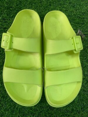 Primark double strap slide in lemon