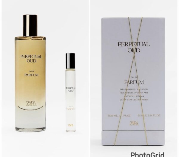 Zara perpetual oud eau de parfum 80ml & 10ml perfume