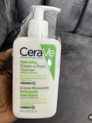 Cerave hydrating cream to foam cleanser 236ml