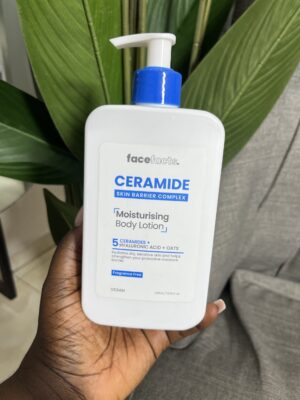 Face facts ceramide moisturising body lotion
