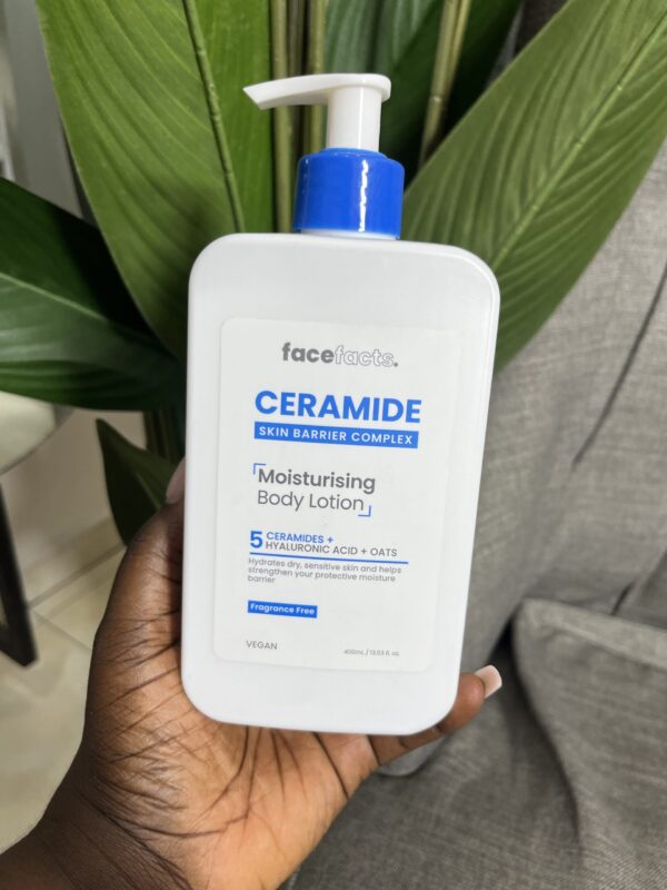 Face facts ceramide moisturising body lotion