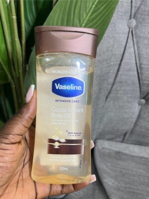 Vaseline cocoa radiant body oil brown cap