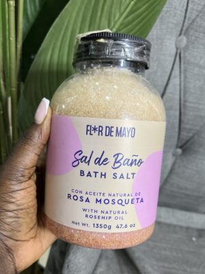 Sal de bano bath salt with natural rosehip oil