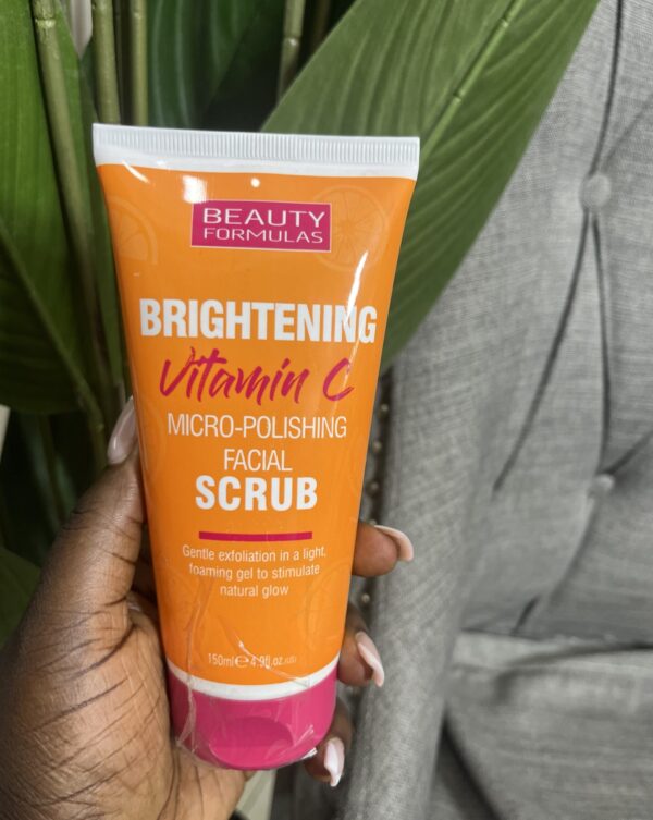 Beauty formulas brightening vitamin c micro polishing facial scrub