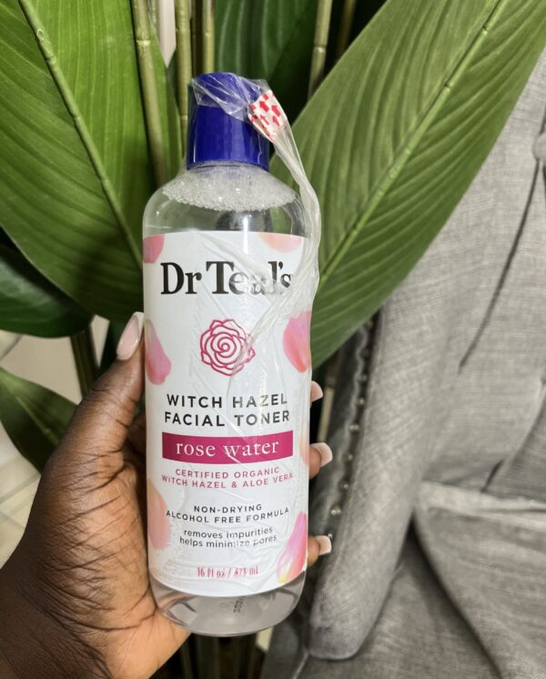 Dr teals witch hazel facial toner rose water