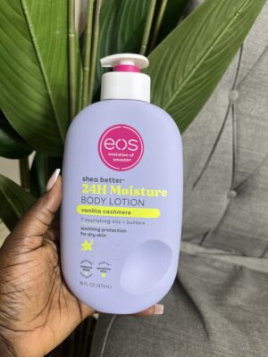 Eos body 24H moisture lotion in pomegranate coconut water & vanilla cashmere