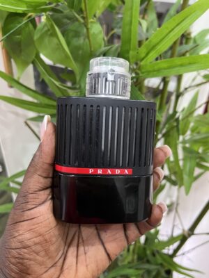 Prada reposition when carry transparent black/red edp 100ml (unboxed)