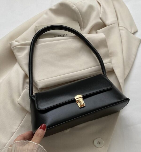 Shein soft leather classic bag in black