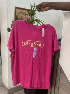 Primark take a break Tshirt in pink