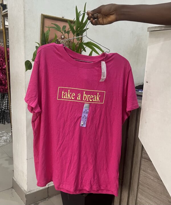 Primark take a break Tshirt in pink