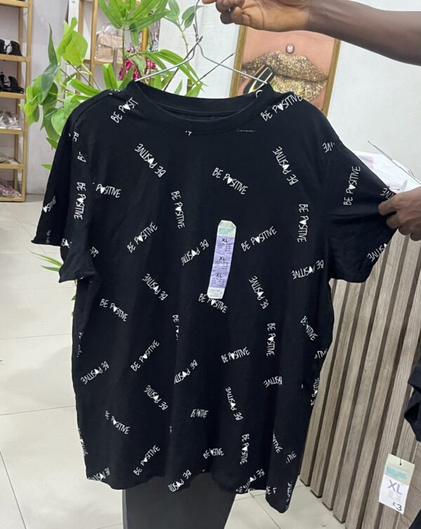 Primark be positive t-shirt in black