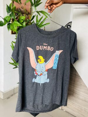Primark Dumbo t-shirt in dark grey S