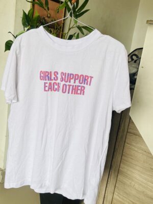 Primark girls support each other t-shirt in white L