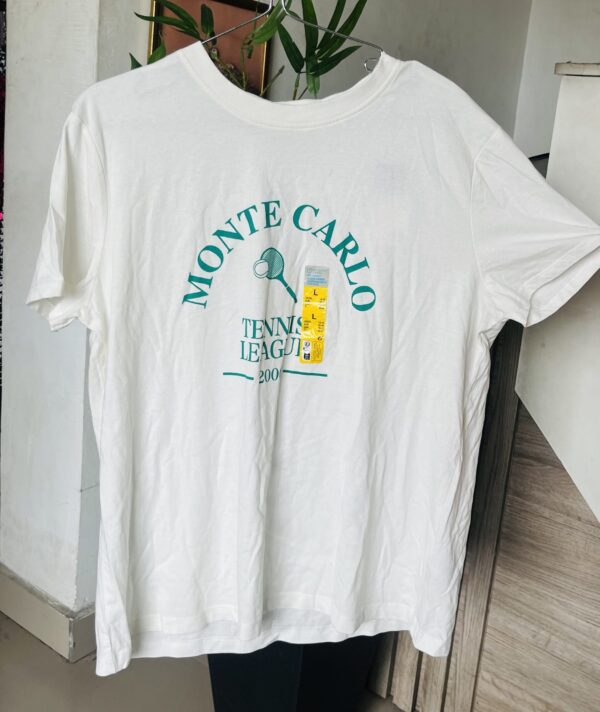 Primark Monte Carlo details t-shirt in cream L