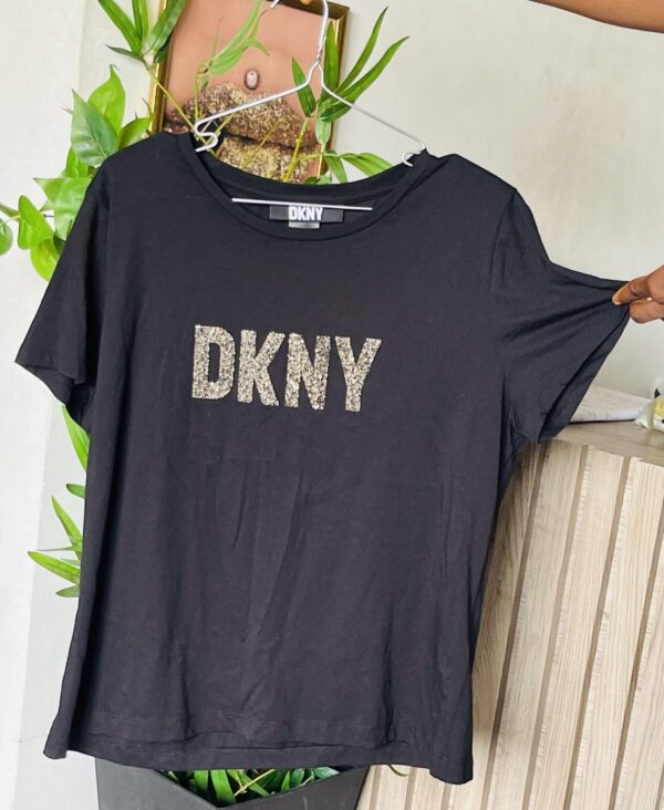 Dkny shine Tshirt in black