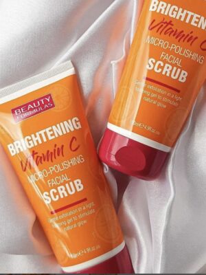 Beauty formulas brightening vitamin c micro polishing facial scrub