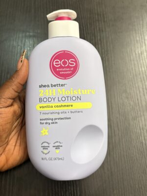 Eos body 24H moisture lotion in pomegranate coconut water & vanilla cashmere