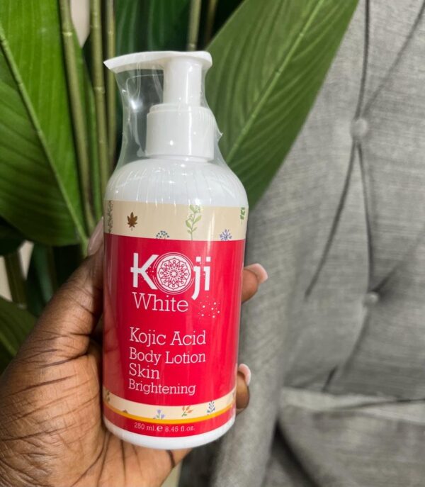Kojic acid body lotion skin brightening