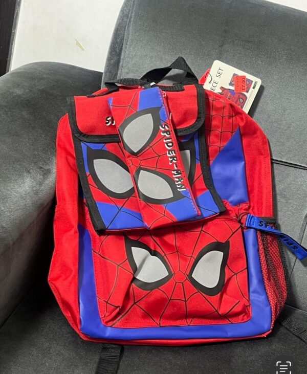 Primark Spiderman school bag in red/blue boys