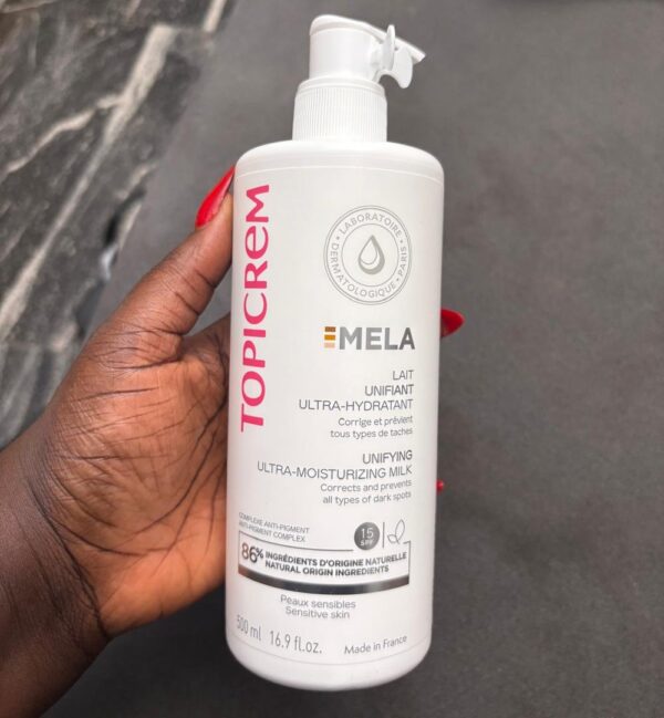 Topicrem mela unifying ultra moisture milk