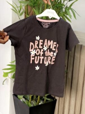 Primark dream of the future girl black t-shirt kids