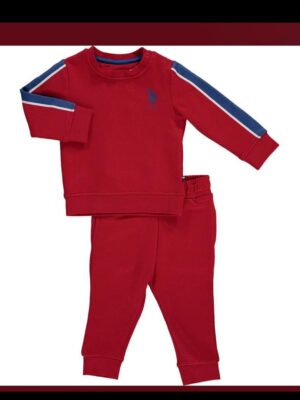Polo ass red tracksuit set kids