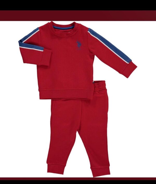 Polo ass red tracksuit set kids