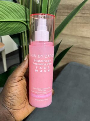Skin by Zaron brightening & exfoliating glow face wash (pink)