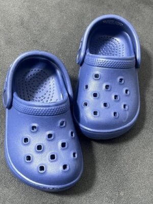 Primark navy blue solid baby boy crocs