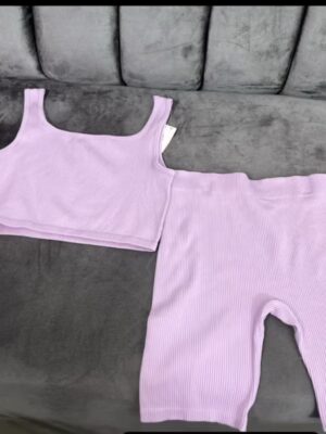Primark plus two piece lounge set in purple