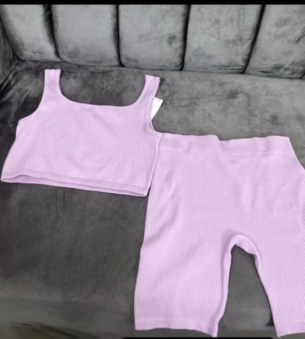 Primark plus two piece lounge set in purple