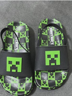 Primark baby boys slides collection - Minecraft green