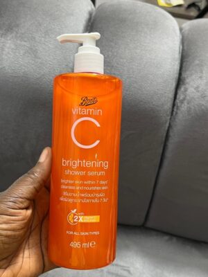 Boots vitamin c brightening shower serum