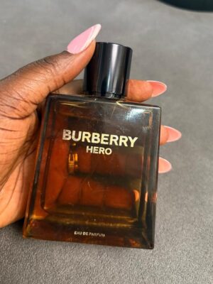Burberry hero eau de parfum 100ml brown transparent bottle