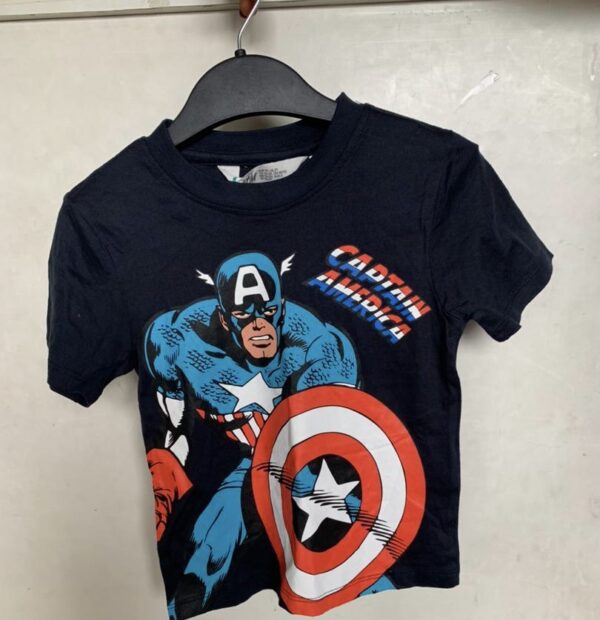 H&M boys t-shirt with spider details kids navy blue