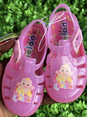 pink cocomelon jelly sandals