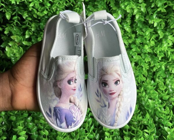 H&M frozen girl face slip-on trainers kids